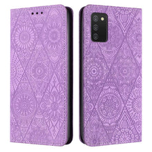 Load image into Gallery viewer, Ethnic Embossed Adsorption Leather Phone Case, For Samsung Galaxy S20, For Samsung Galaxy S20+, For Samsung Galaxy S20 FE, For Samsung Galaxy S20 Ultra, For Samsung Galaxy A02s 166mm, For Samsung Galaxy A03s 166mm, For Samsung Galaxy A12 5G            ...