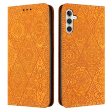 Load image into Gallery viewer, Ethnic Embossed Adsorption Leather Phone Case, For Samsung Galaxy S20, For Samsung Galaxy S20+, For Samsung Galaxy S20 FE, For Samsung Galaxy S20 Ultra, For Samsung Galaxy A02s 166mm, For Samsung Galaxy A03s 166mm, For Samsung Galaxy A12 5G            ...