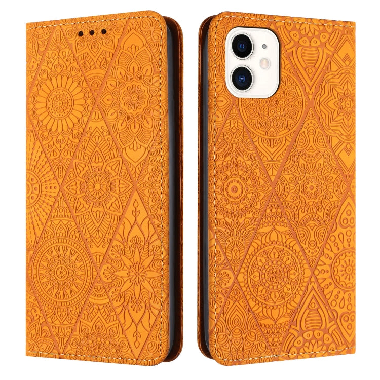 Ethnic Embossed Adsorption Leather Phone Case