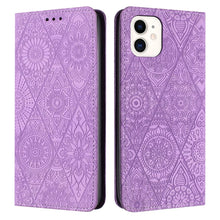 Load image into Gallery viewer, Ethnic Embossed Adsorption Leather Phone Case