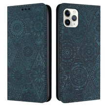 Load image into Gallery viewer, Ethnic Embossed Adsorption Leather Phone Case