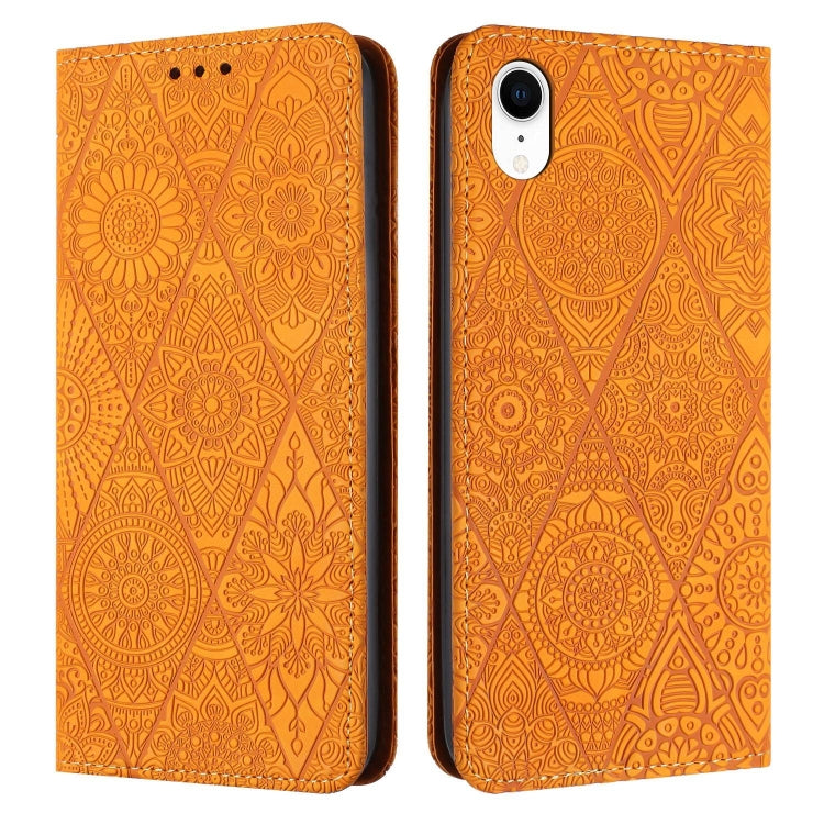 Ethnic Embossed Adsorption Leather Phone Case