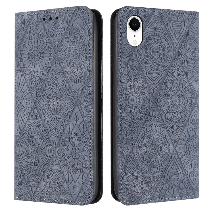 Ethnic Embossed Adsorption Leather Phone Case