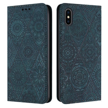 Load image into Gallery viewer, Ethnic Embossed Adsorption Leather Phone Case