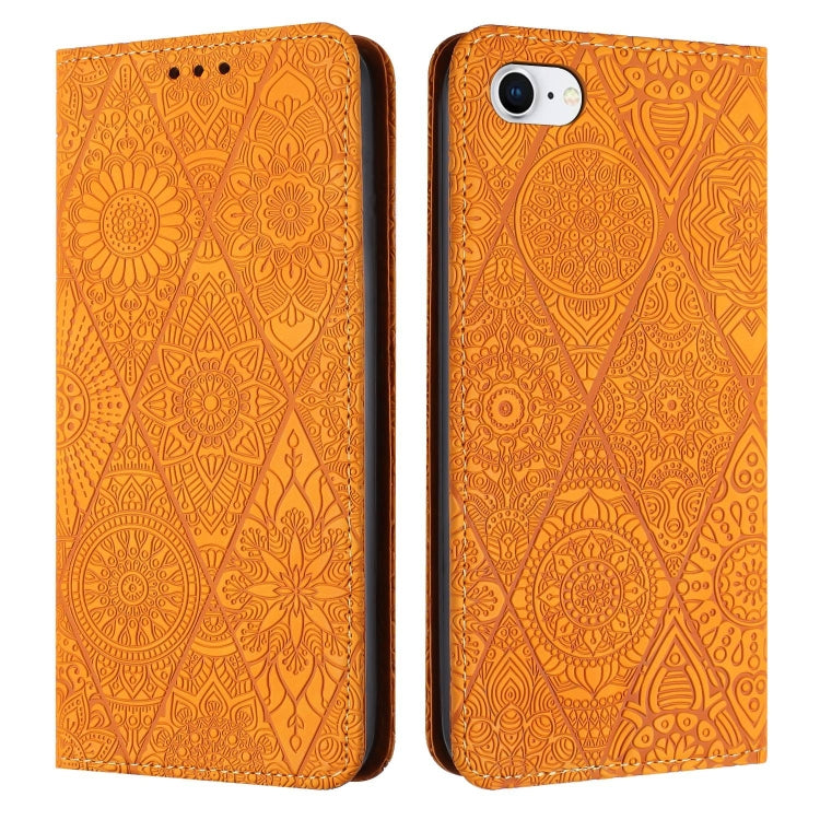 Ethnic Embossed Adsorption Leather Phone Case