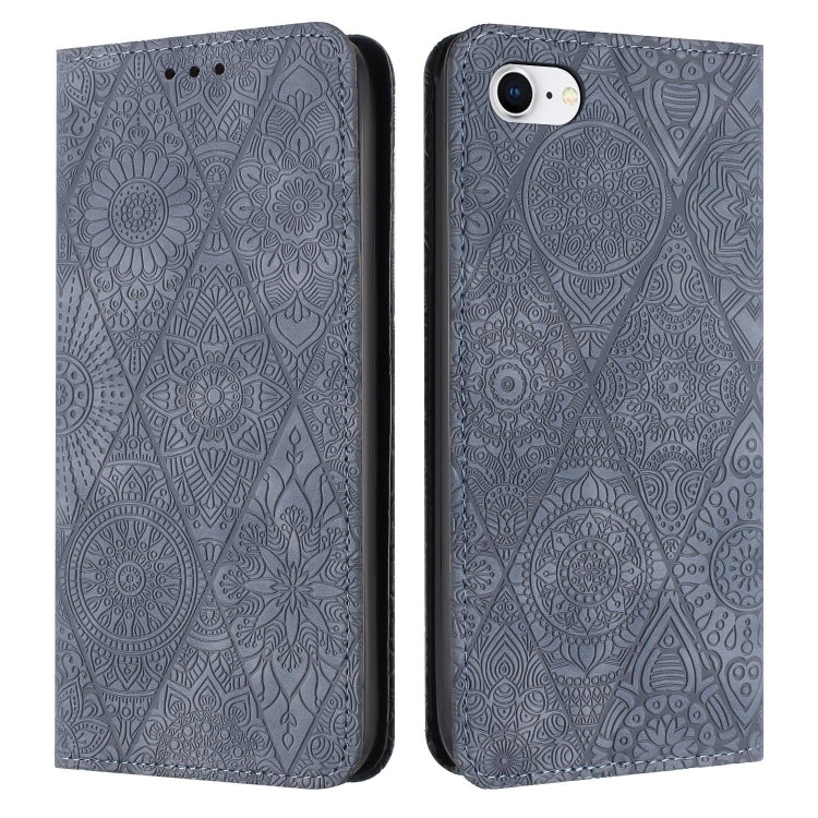 Ethnic Embossed Adsorption Leather Phone Case