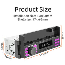 Load image into Gallery viewer, SWM D3400 Car Bluetooth MP3 Player Support Smart Voice Assistant / FM