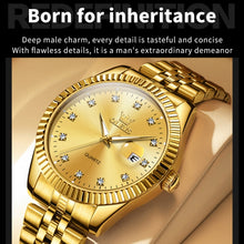 Load image into Gallery viewer, OLEVS 5526 Men Diamond Set Luminous Waterproof Quartz Watch