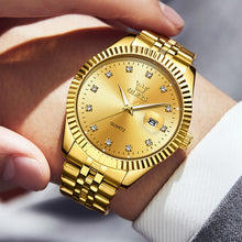 Load image into Gallery viewer, OLEVS 5526 Men Diamond Set Luminous Waterproof Quartz Watch