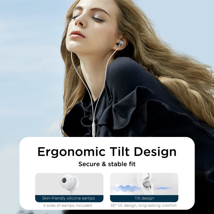 JOYROOM JR-EC06 Type-C Metal In-Ear Wired Earphone, Length: 1.2m