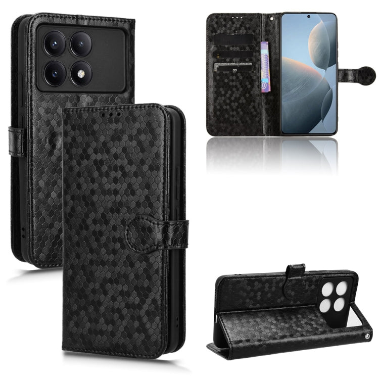 Honeycomb Dot Texture Leather Phone Case, For Xiaomi Poco F6 /Redmi Turbo 3, For Xiaomi Civi 4 Pro, For Xiaomi Poco M6 Pro 4G, For Xiaomi Redmi A3, For Xiaomi Redmi Note 13 Pro 4G Global, For Xiaomi Redmi Note 13 4G, For Xiaomi Redmi 13C 5G / 4G       ...