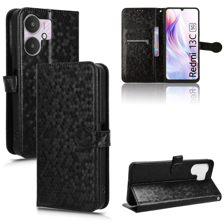 Honeycomb Dot Texture Leather Phone Case, For Xiaomi Poco F6 /Redmi Turbo 3, For Xiaomi Civi 4 Pro, For Xiaomi Poco M6 Pro 4G, For Xiaomi Redmi A3, For Xiaomi Redmi Note 13 Pro 4G Global, For Xiaomi Redmi Note 13 4G, For Xiaomi Redmi 13C 5G / 4G       ...