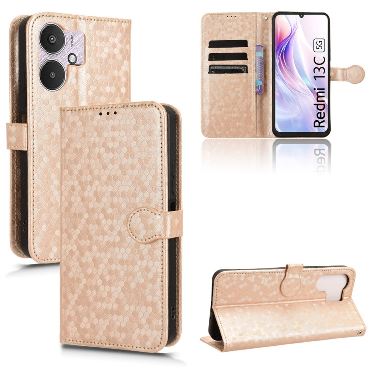 Honeycomb Dot Texture Leather Phone Case, For Xiaomi Poco F6 /Redmi Turbo 3, For Xiaomi Civi 4 Pro, For Xiaomi Poco M6 Pro 4G, For Xiaomi Redmi A3, For Xiaomi Redmi Note 13 Pro 4G Global, For Xiaomi Redmi Note 13 4G, For Xiaomi Redmi 13C 5G / 4G       ...