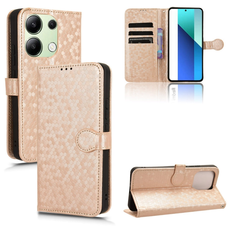Honeycomb Dot Texture Leather Phone Case, For Xiaomi Poco F6 /Redmi Turbo 3, For Xiaomi Civi 4 Pro, For Xiaomi Poco M6 Pro 4G, For Xiaomi Redmi A3, For Xiaomi Redmi Note 13 Pro 4G Global, For Xiaomi Redmi Note 13 4G, For Xiaomi Redmi 13C 5G / 4G       ...
