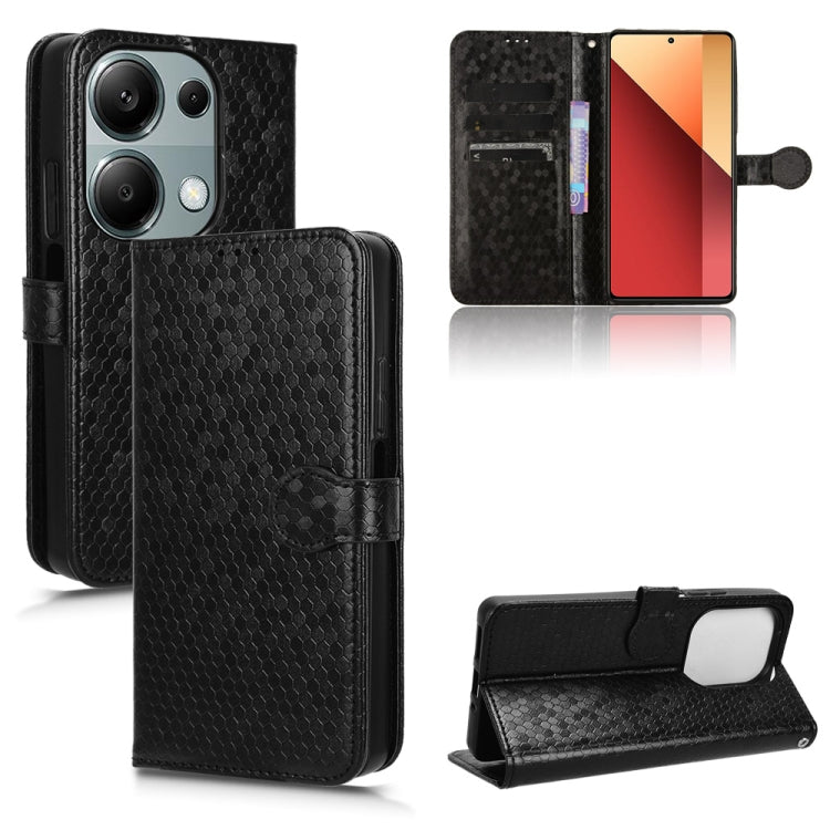 Honeycomb Dot Texture Leather Phone Case, For Xiaomi Poco F6 /Redmi Turbo 3, For Xiaomi Civi 4 Pro, For Xiaomi Poco M6 Pro 4G, For Xiaomi Redmi A3, For Xiaomi Redmi Note 13 Pro 4G Global, For Xiaomi Redmi Note 13 4G, For Xiaomi Redmi 13C 5G / 4G       ...