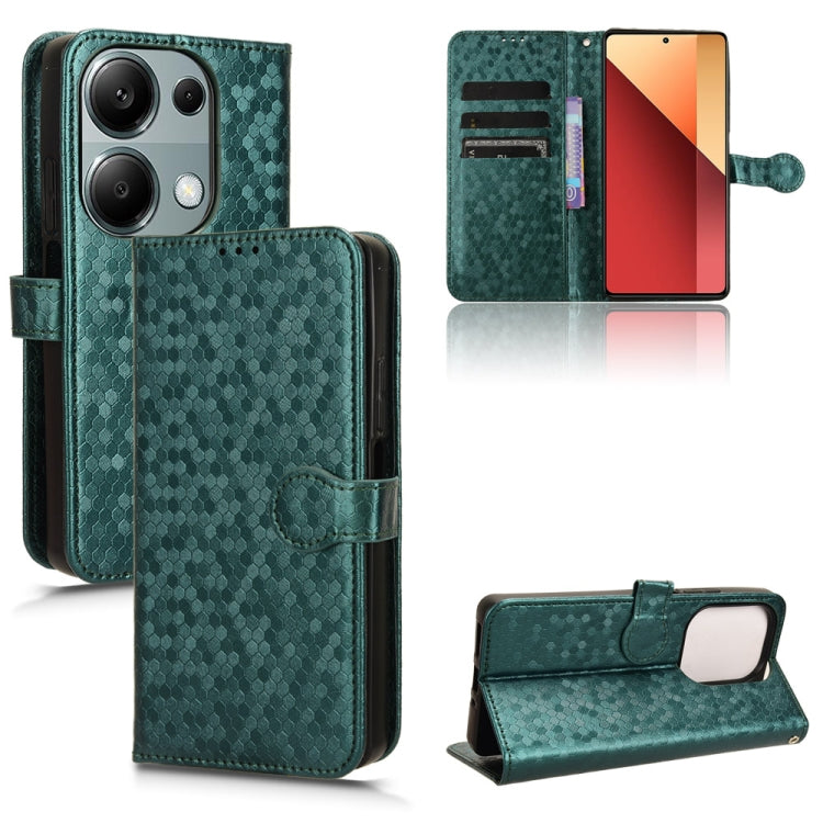 Honeycomb Dot Texture Leather Phone Case, For Xiaomi Poco F6 /Redmi Turbo 3, For Xiaomi Civi 4 Pro, For Xiaomi Poco M6 Pro 4G, For Xiaomi Redmi A3, For Xiaomi Redmi Note 13 Pro 4G Global, For Xiaomi Redmi Note 13 4G, For Xiaomi Redmi 13C 5G / 4G       ...