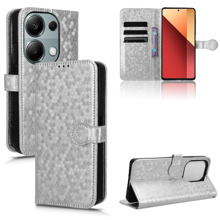 Honeycomb Dot Texture Leather Phone Case, For Xiaomi Poco F6 /Redmi Turbo 3, For Xiaomi Civi 4 Pro, For Xiaomi Poco M6 Pro 4G, For Xiaomi Redmi A3, For Xiaomi Redmi Note 13 Pro 4G Global, For Xiaomi Redmi Note 13 4G, For Xiaomi Redmi 13C 5G / 4G       ...