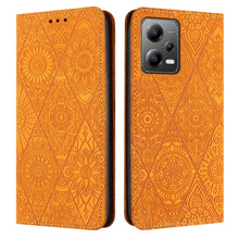 Load image into Gallery viewer, Ethnic Embossed Adsorption Leather Phone Case, For Xiaomi Redmi 13 4G, For Xiaomi Redmi Note 13 5G, For Xiaomi Redmi 13C, For Xiaomi Redmi Note 13 Pro 5G, For Redmi Note 12 Pro 4G, For Redmi Note 12 4G Global, For Redmi Note 12 Pro 5G Global           ...