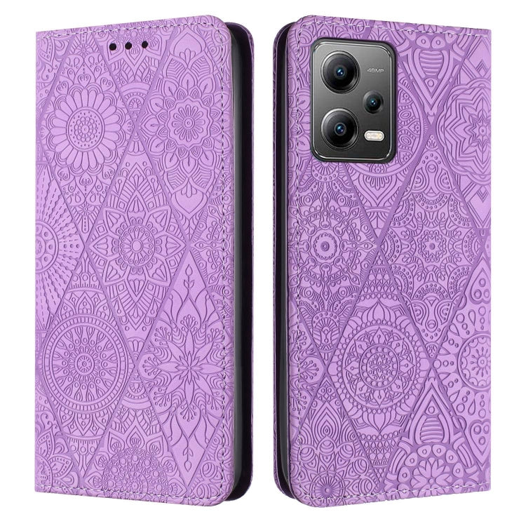 Ethnic Embossed Adsorption Leather Phone Case, For Xiaomi Redmi 13 4G, For Xiaomi Redmi Note 13 5G, For Xiaomi Redmi 13C, For Xiaomi Redmi Note 13 Pro 5G, For Redmi Note 12 Pro 4G, For Redmi Note 12 4G Global, For Redmi Note 12 Pro 5G Global           ...
