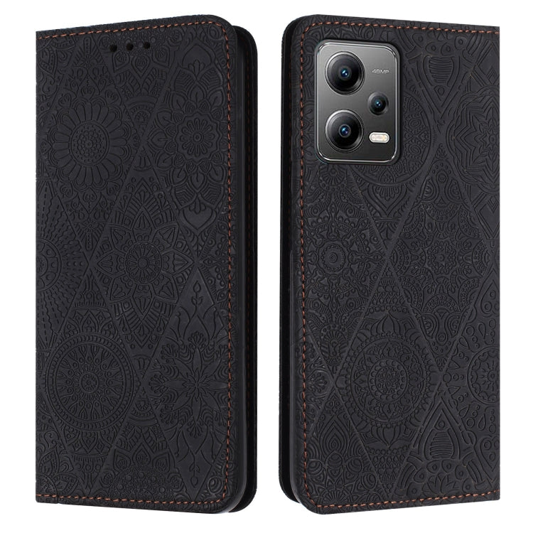 Ethnic Embossed Adsorption Leather Phone Case, For Xiaomi Redmi 13 4G, For Xiaomi Redmi Note 13 5G, For Xiaomi Redmi 13C, For Xiaomi Redmi Note 13 Pro 5G, For Redmi Note 12 Pro 4G, For Redmi Note 12 4G Global, For Redmi Note 12 Pro 5G Global           ...