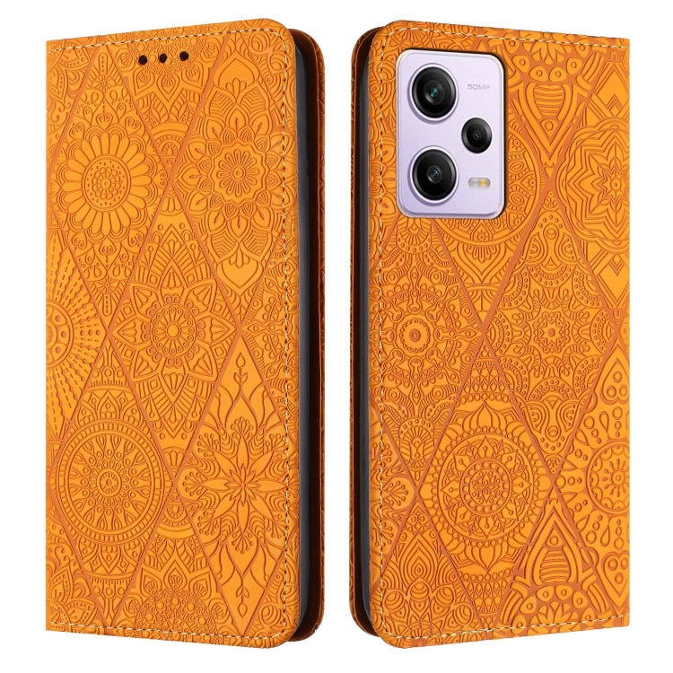 Ethnic Embossed Adsorption Leather Phone Case, For Xiaomi Redmi 13 4G, For Xiaomi Redmi Note 13 5G, For Xiaomi Redmi 13C, For Xiaomi Redmi Note 13 Pro 5G, For Redmi Note 12 Pro 4G, For Redmi Note 12 4G Global, For Redmi Note 12 Pro 5G Global           ...