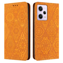 Load image into Gallery viewer, Ethnic Embossed Adsorption Leather Phone Case, For Xiaomi Redmi 13 4G, For Xiaomi Redmi Note 13 5G, For Xiaomi Redmi 13C, For Xiaomi Redmi Note 13 Pro 5G, For Redmi Note 12 Pro 4G, For Redmi Note 12 4G Global, For Redmi Note 12 Pro 5G Global           ...
