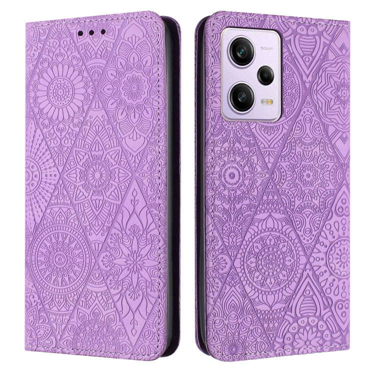 Ethnic Embossed Adsorption Leather Phone Case, For Xiaomi Redmi 13 4G, For Xiaomi Redmi Note 13 5G, For Xiaomi Redmi 13C, For Xiaomi Redmi Note 13 Pro 5G, For Redmi Note 12 Pro 4G, For Redmi Note 12 4G Global, For Redmi Note 12 Pro 5G Global           ...