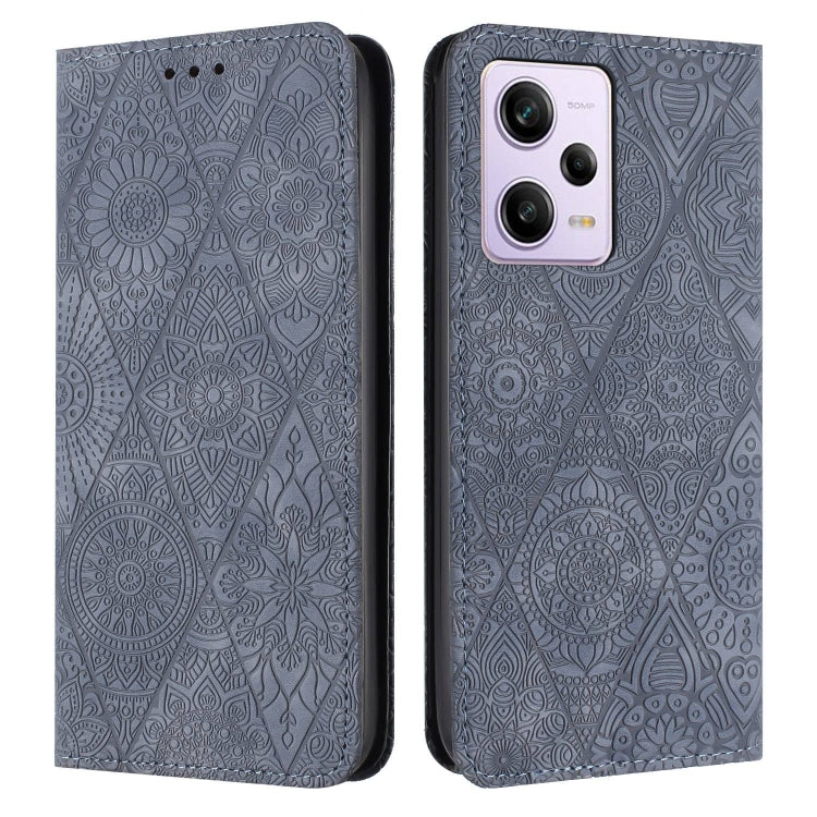 Ethnic Embossed Adsorption Leather Phone Case, For Xiaomi Redmi 13 4G, For Xiaomi Redmi Note 13 5G, For Xiaomi Redmi 13C, For Xiaomi Redmi Note 13 Pro 5G, For Redmi Note 12 Pro 4G, For Redmi Note 12 4G Global, For Redmi Note 12 Pro 5G Global           ...