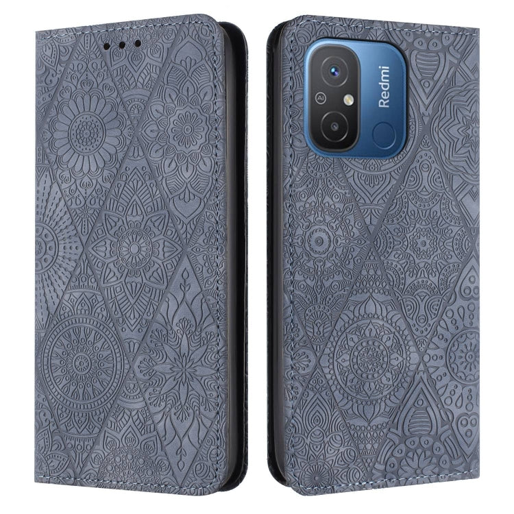 Ethnic Embossed Adsorption Leather Phone Case, For Xiaomi Redmi 13 4G, For Xiaomi Redmi Note 13 5G, For Xiaomi Redmi 13C, For Xiaomi Redmi Note 13 Pro 5G, For Redmi Note 12 Pro 4G, For Redmi Note 12 4G Global, For Redmi Note 12 Pro 5G Global           ...