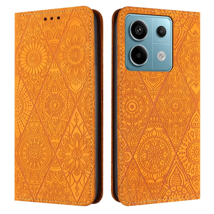 Ethnic Embossed Adsorption Leather Phone Case, For Xiaomi Redmi 13 4G, For Xiaomi Redmi Note 13 5G, For Xiaomi Redmi 13C, For Xiaomi Redmi Note 13 Pro 5G, For Redmi Note 12 Pro 4G, For Redmi Note 12 4G Global, For Redmi Note 12 Pro 5G Global           ...