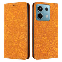 Load image into Gallery viewer, Ethnic Embossed Adsorption Leather Phone Case, For Xiaomi Redmi 13 4G, For Xiaomi Redmi Note 13 5G, For Xiaomi Redmi 13C, For Xiaomi Redmi Note 13 Pro 5G, For Redmi Note 12 Pro 4G, For Redmi Note 12 4G Global, For Redmi Note 12 Pro 5G Global           ...