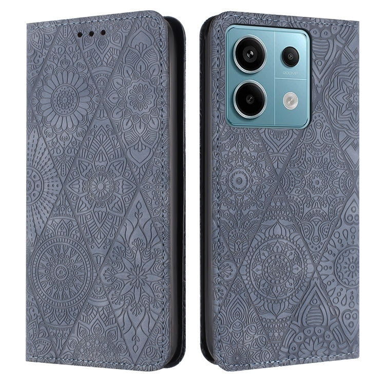 Ethnic Embossed Adsorption Leather Phone Case, For Xiaomi Redmi 13 4G, For Xiaomi Redmi Note 13 5G, For Xiaomi Redmi 13C, For Xiaomi Redmi Note 13 Pro 5G, For Redmi Note 12 Pro 4G, For Redmi Note 12 4G Global, For Redmi Note 12 Pro 5G Global           ...