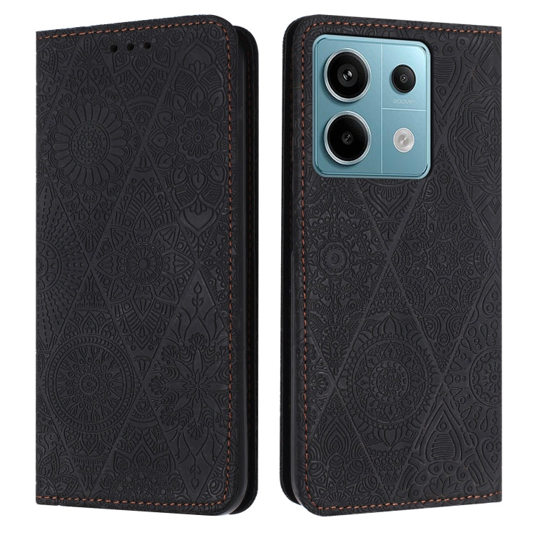 Ethnic Embossed Adsorption Leather Phone Case, For Xiaomi Redmi 13 4G, For Xiaomi Redmi Note 13 5G, For Xiaomi Redmi 13C, For Xiaomi Redmi Note 13 Pro 5G, For Redmi Note 12 Pro 4G, For Redmi Note 12 4G Global, For Redmi Note 12 Pro 5G Global           ...