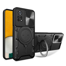 Load image into Gallery viewer, CD Texture Sliding Camshield Magnetic Holder Phone Case, For Xiaomi Poco M5 5G, For Xiaomi Redmi A1 4G, For Xiaomi Redmi Note 11 Global, For Xiaomi Redmi K40S / Poco F4, For Xiaomi Poco M4 Pro 4G, For Xiaomi Poco X4 Pro 5G, For Xiaomi Redmi Note 11 4G ...