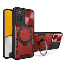 Load image into Gallery viewer, CD Texture Sliding Camshield Magnetic Holder Phone Case, For Xiaomi Poco M5 5G, For Xiaomi Redmi A1 4G, For Xiaomi Redmi Note 11 Global, For Xiaomi Redmi K40S / Poco F4, For Xiaomi Poco M4 Pro 4G, For Xiaomi Poco X4 Pro 5G, For Xiaomi Redmi Note 11 4G ...