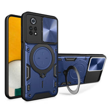 Load image into Gallery viewer, CD Texture Sliding Camshield Magnetic Holder Phone Case, For Xiaomi Poco M5 5G, For Xiaomi Redmi A1 4G, For Xiaomi Redmi Note 11 Global, For Xiaomi Redmi K40S / Poco F4, For Xiaomi Poco M4 Pro 4G, For Xiaomi Poco X4 Pro 5G, For Xiaomi Redmi Note 11 4G ...