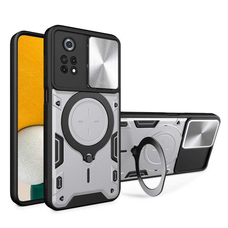 CD Texture Sliding Camshield Magnetic Holder Phone Case, For Xiaomi Poco M5 5G, For Xiaomi Redmi A1 4G, For Xiaomi Redmi Note 11 Global, For Xiaomi Redmi K40S / Poco F4, For Xiaomi Poco M4 Pro 4G, For Xiaomi Poco X4 Pro 5G, For Xiaomi Redmi Note 11 4G ...