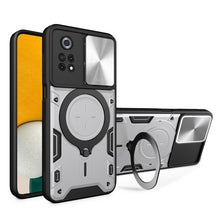 Load image into Gallery viewer, CD Texture Sliding Camshield Magnetic Holder Phone Case, For Xiaomi Poco M5 5G, For Xiaomi Redmi A1 4G, For Xiaomi Redmi Note 11 Global, For Xiaomi Redmi K40S / Poco F4, For Xiaomi Poco M4 Pro 4G, For Xiaomi Poco X4 Pro 5G, For Xiaomi Redmi Note 11 4G ...