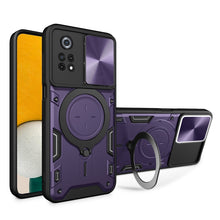 Load image into Gallery viewer, CD Texture Sliding Camshield Magnetic Holder Phone Case, For Xiaomi Poco M5 5G, For Xiaomi Redmi A1 4G, For Xiaomi Redmi Note 11 Global, For Xiaomi Redmi K40S / Poco F4, For Xiaomi Poco M4 Pro 4G, For Xiaomi Poco X4 Pro 5G, For Xiaomi Redmi Note 11 4G ...