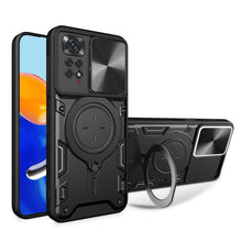 Load image into Gallery viewer, CD Texture Sliding Camshield Magnetic Holder Phone Case, For Xiaomi Poco M5 5G, For Xiaomi Redmi A1 4G, For Xiaomi Redmi Note 11 Global, For Xiaomi Redmi K40S / Poco F4, For Xiaomi Poco M4 Pro 4G, For Xiaomi Poco X4 Pro 5G, For Xiaomi Redmi Note 11 4G ...