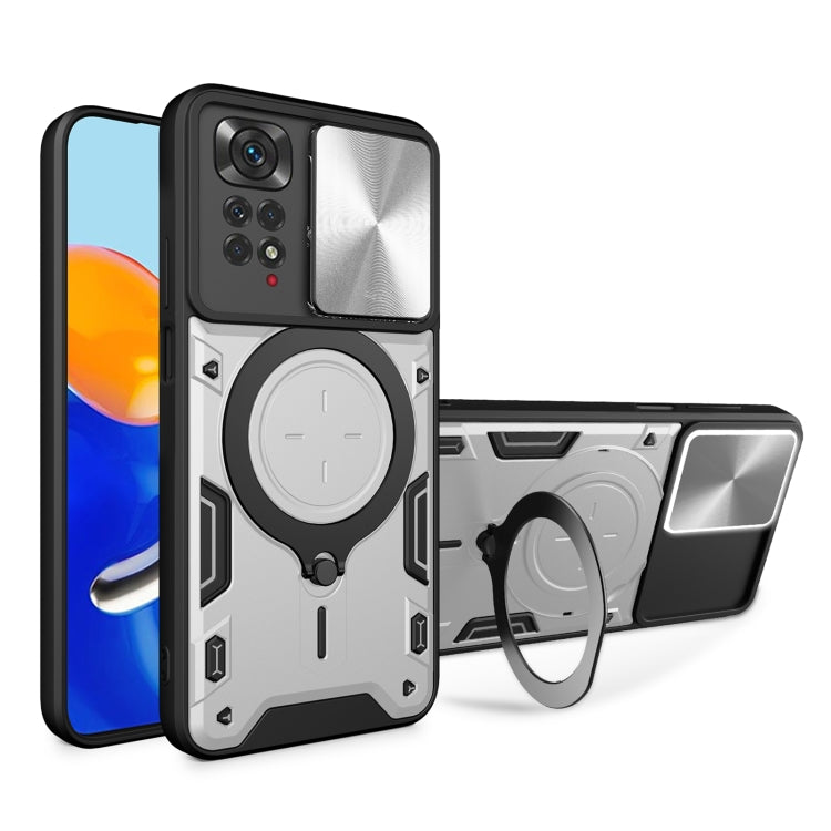 CD Texture Sliding Camshield Magnetic Holder Phone Case, For Xiaomi Poco M5 5G, For Xiaomi Redmi A1 4G, For Xiaomi Redmi Note 11 Global, For Xiaomi Redmi K40S / Poco F4, For Xiaomi Poco M4 Pro 4G, For Xiaomi Poco X4 Pro 5G, For Xiaomi Redmi Note 11 4G ...