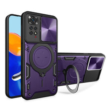 Load image into Gallery viewer, CD Texture Sliding Camshield Magnetic Holder Phone Case, For Xiaomi Poco M5 5G, For Xiaomi Redmi A1 4G, For Xiaomi Redmi Note 11 Global, For Xiaomi Redmi K40S / Poco F4, For Xiaomi Poco M4 Pro 4G, For Xiaomi Poco X4 Pro 5G, For Xiaomi Redmi Note 11 4G ...