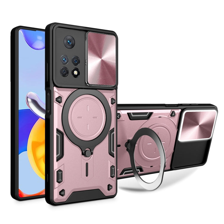 CD Texture Sliding Camshield Magnetic Holder Phone Case, For Xiaomi Poco M5 5G, For Xiaomi Redmi A1 4G, For Xiaomi Redmi Note 11 Global, For Xiaomi Redmi K40S / Poco F4, For Xiaomi Poco M4 Pro 4G, For Xiaomi Poco X4 Pro 5G, For Xiaomi Redmi Note 11 4G ...