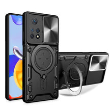 Load image into Gallery viewer, CD Texture Sliding Camshield Magnetic Holder Phone Case, For Xiaomi Poco M5 5G, For Xiaomi Redmi A1 4G, For Xiaomi Redmi Note 11 Global, For Xiaomi Redmi K40S / Poco F4, For Xiaomi Poco M4 Pro 4G, For Xiaomi Poco X4 Pro 5G, For Xiaomi Redmi Note 11 4G ...