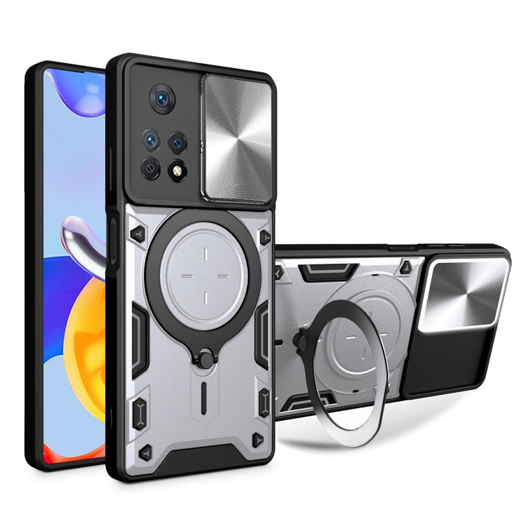 CD Texture Sliding Camshield Magnetic Holder Phone Case, For Xiaomi Poco M5 5G, For Xiaomi Redmi A1 4G, For Xiaomi Redmi Note 11 Global, For Xiaomi Redmi K40S / Poco F4, For Xiaomi Poco M4 Pro 4G, For Xiaomi Poco X4 Pro 5G, For Xiaomi Redmi Note 11 4G ...