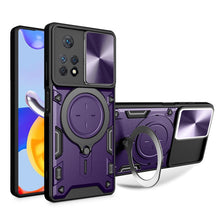 Load image into Gallery viewer, CD Texture Sliding Camshield Magnetic Holder Phone Case, For Xiaomi Poco M5 5G, For Xiaomi Redmi A1 4G, For Xiaomi Redmi Note 11 Global, For Xiaomi Redmi K40S / Poco F4, For Xiaomi Poco M4 Pro 4G, For Xiaomi Poco X4 Pro 5G, For Xiaomi Redmi Note 11 4G ...
