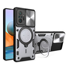 Load image into Gallery viewer, CD Texture Sliding Camshield Magnetic Holder Phone Case, For Xiaomi 11T, For Xiaomi Mi 11 Lite 4G / 5G, For Xiaomi Redmi Note 10 Pro 4G, For Xiaomi Redmi Note 9 4G