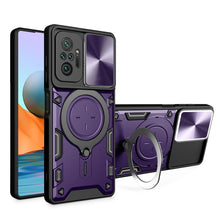Load image into Gallery viewer, CD Texture Sliding Camshield Magnetic Holder Phone Case, For Xiaomi 11T, For Xiaomi Mi 11 Lite 4G / 5G, For Xiaomi Redmi Note 10 Pro 4G, For Xiaomi Redmi Note 9 4G