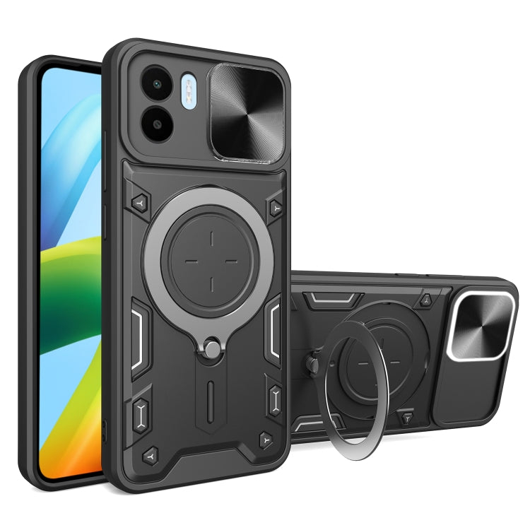 CD Texture Sliding Camshield Magnetic Holder Phone Case, For Xiaomi Poco M5 5G, For Xiaomi Redmi A1 4G, For Xiaomi Redmi Note 11 Global, For Xiaomi Redmi K40S / Poco F4, For Xiaomi Poco M4 Pro 4G, For Xiaomi Poco X4 Pro 5G, For Xiaomi Redmi Note 11 4G ...