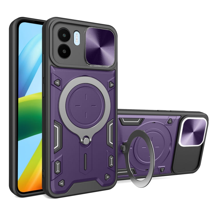 CD Texture Sliding Camshield Magnetic Holder Phone Case, For Xiaomi Poco M5 5G, For Xiaomi Redmi A1 4G, For Xiaomi Redmi Note 11 Global, For Xiaomi Redmi K40S / Poco F4, For Xiaomi Poco M4 Pro 4G, For Xiaomi Poco X4 Pro 5G, For Xiaomi Redmi Note 11 4G ...